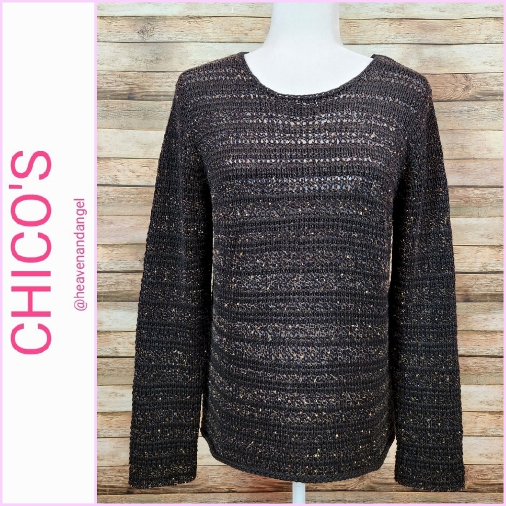 Chico's Open Knit Sweater